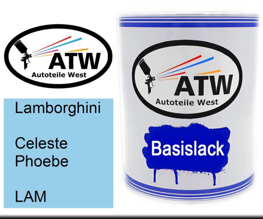 Lamborghini, Celeste Phoebe, LAM: 1L Lackdose, von ATW Autoteile West.